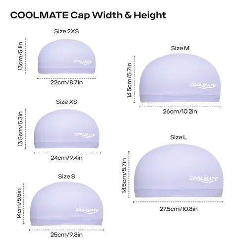 Gorro De Natación De Tela Coolmate Para Adultos, Mujeres, Ho