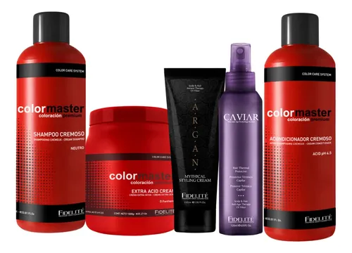 Kit Cuidado Capilar Fidelité Shampoo 1000ml + Acondicionador + Cremas y Protector