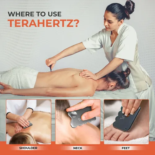 Herramientas De Masaje Terahertz Stone Gua Sha Y Terarx Para