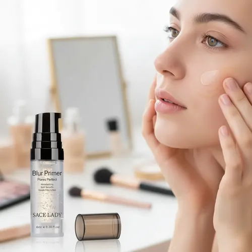 Prebase Maquillaje Satinada Transparente Con Oro 24k Gold