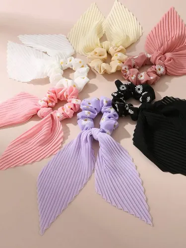 Set De 6 Coleteros Daisy For Niñas, Uso Diario Y Decoración