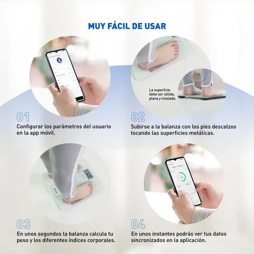 Balanza Digital Multifunción Bluetooth Silfab Be700i-bl Color Blanco