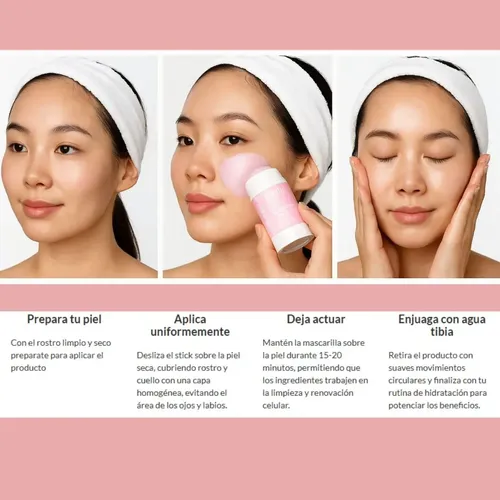 Mascarilla Barra De Arcilla Con Extractos De Rosa Limpieza Profunda Hidrata Tipo De Piel Skin Care Mely