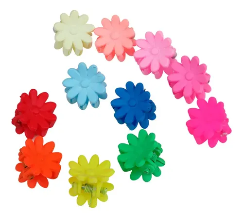 Mini Ganchitos Broches Engomado Para Pelo Colores X200 Unid