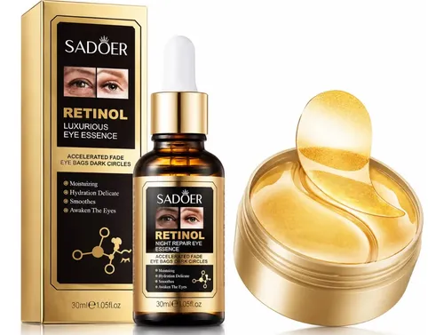 Kit Retinol Contorno Ojos Sérum + Parches Anti Ojeras 60un