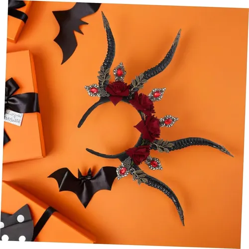 For Diadema De Cuernos De Para Halloween Y Cosplay