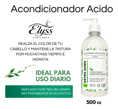 Acondicionador Extra Acido, Cabellos Teñidos Realza El Color
