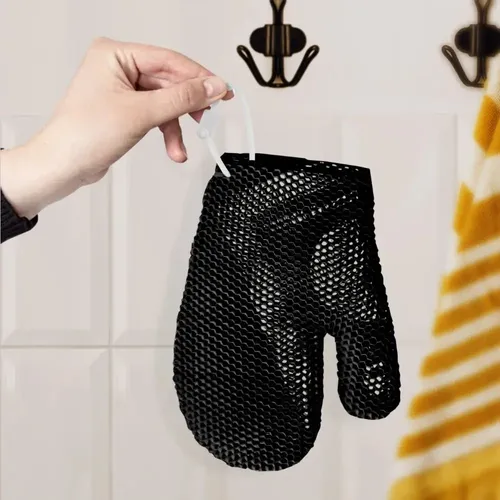 Guantes De Ducha Exfoliantes Con Esponja Tpu