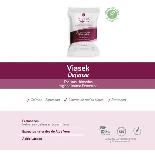 Viasek Toallas Higiénicas Defense X16u.