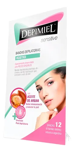 Bandas Depilatorias Rostro Depimiel Sensitive 1 Caja X 12 Un