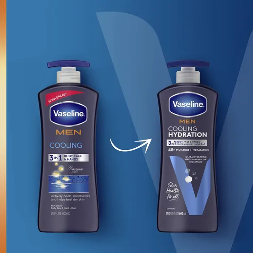 Loción Hidratante Refrescante De Vaselina Para Hombres, 3 En