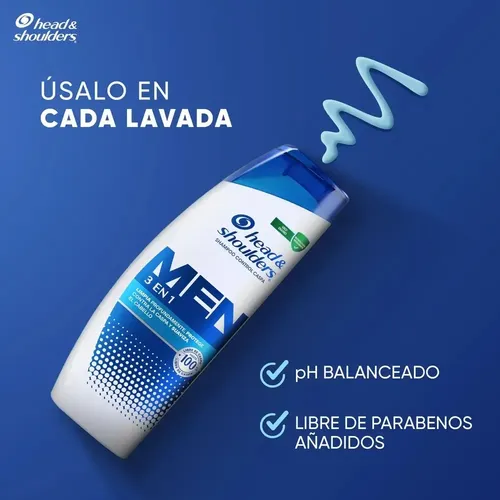 Shampoo Head & Shoulders Men 3en1 650 ml