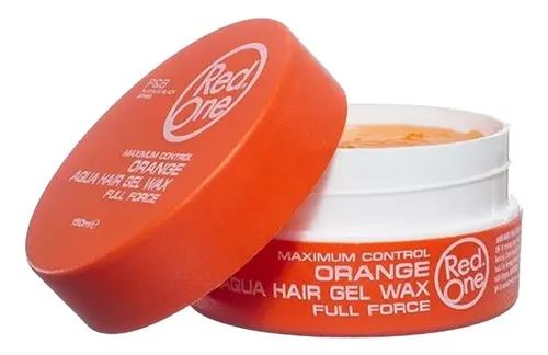 Red One Pomada Mini 50ml Naranja Aqua Barberia Maxima Fuerza