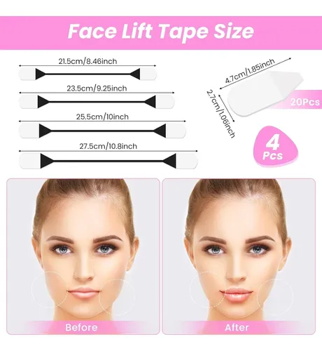 Cinta Lifting Facial Invisible Lloussak 24 Uds
