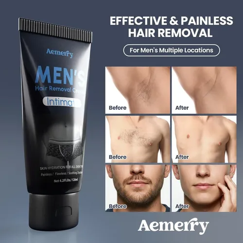 Crema Depilatoria Para Hombres Aemerry 4 Fl Oz (pack De 2)