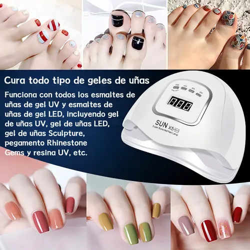 Cabina Sun X5 Max Uv Led Secador Uñas Profesional Color Rosa