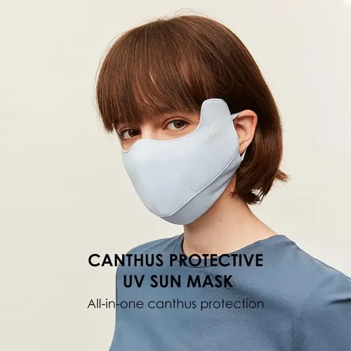 Cubierta Facial Solar Upf 50+ Anti-uv Para Mujeres Gris