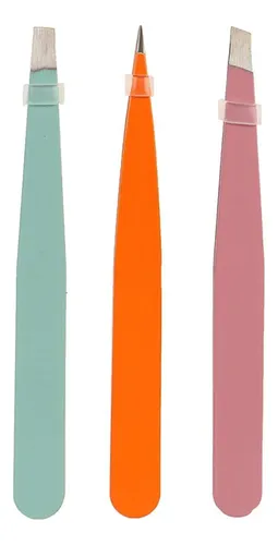Pinzas Para Cejas, 4 Unidades, Con Forma De Punta Inclinada,