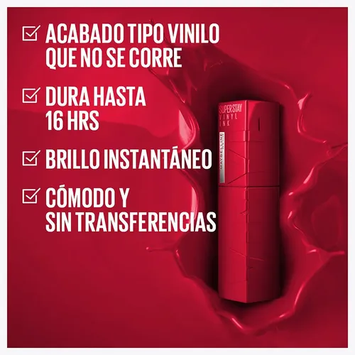 Labial Maybelline Superstay Vinyl Ink Wicked 50