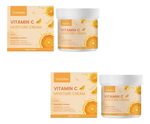 Crema Hidratante Facial Con Vitamina C, Cuidado Diario 2pcs