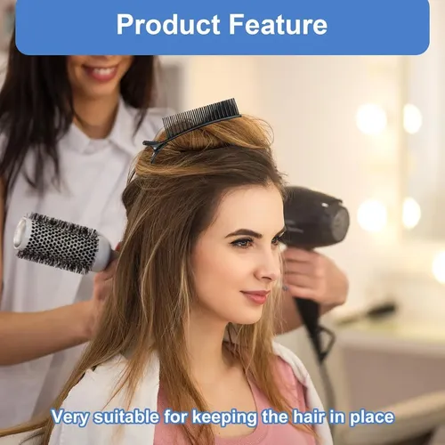 5 Clips De Agarre Antideslizantes Rjlcth Para Cabello Negro
