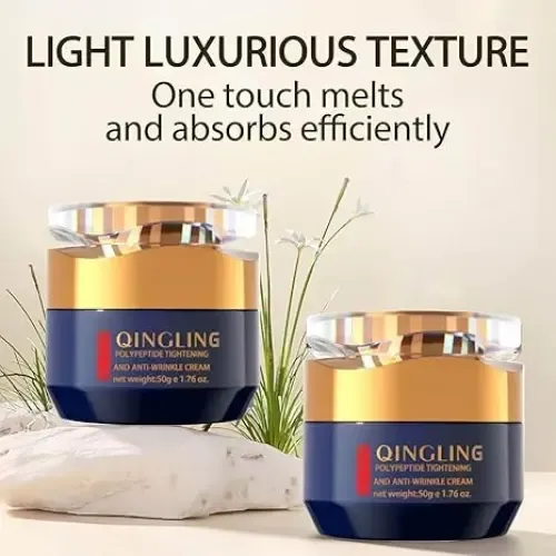 Crema Facial Para Eliminar Arrugas Qingling, Polipéptidos Ti