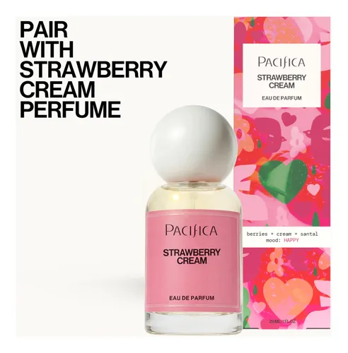 Body Mist Pacifica Crema De Fresa Afrutada 150 Ml Para Mujer