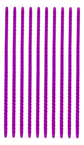` 10 Piezas De Rizador De Pelo Con Barra Violeta Pequeña