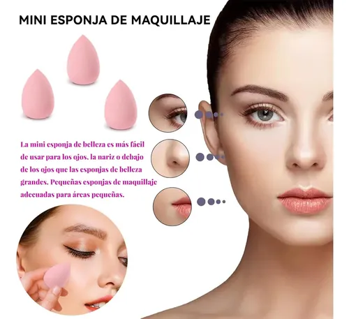 Set De 12 Esponjas Para Maquillaje, Beauty Blenders Y