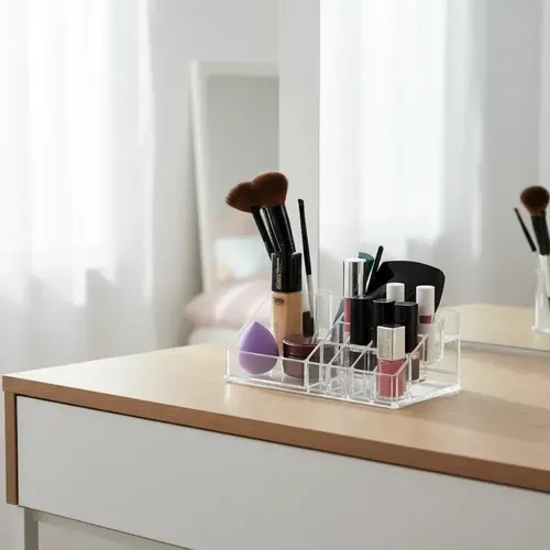 Organizador Maquillaje Make Up Acrilico Superior Reina Casa