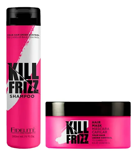 Kit Fidelite Kill Frizz Shampoo 260ml + Mascara 250ml