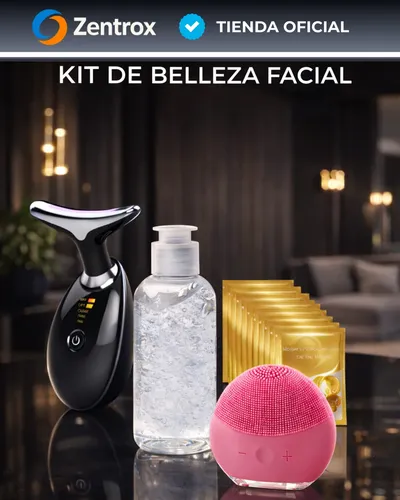 Kit Skincare Masajeador Reductor Limpieza Facial Exfoliador