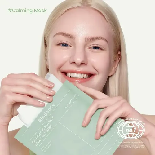Mascarilla Facial Biodance Refreshing Sea Kelp Deep Mask