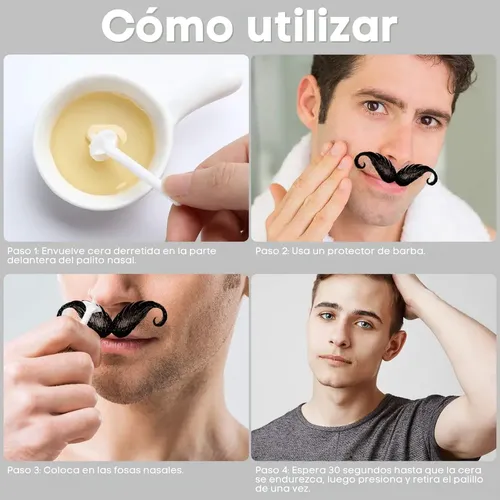 Kit De Cera Depilatoria Unisex Para Nariz Y Orejas, 100 G F