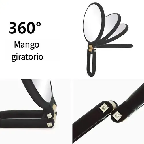 Espejo De Maquillaje Doble Cara 30x Aumento Portatil