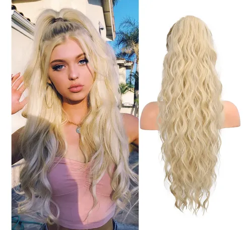 Extensión De Cola De Caballo Flufymooz 66 Cm Cabello Sintéti