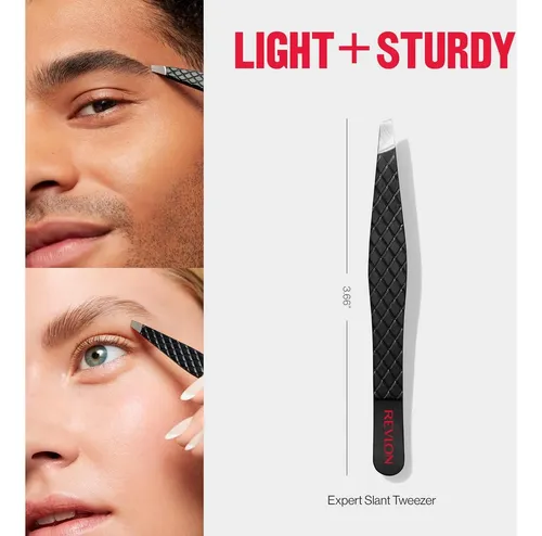 Pinzas Revlon Para Cejas Acero Inoxidable 2 Uds