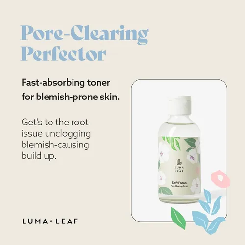 Tónico Facial Luma & Leaf Clearing 120 Ml Con Corteza De Sau
