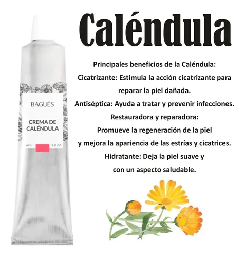 Crema De Caléndula Bagués Herbal Cuidado Natural