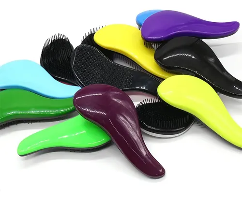 2 Cepillo Para El Cabello Peines Sin Enredos Mango Único