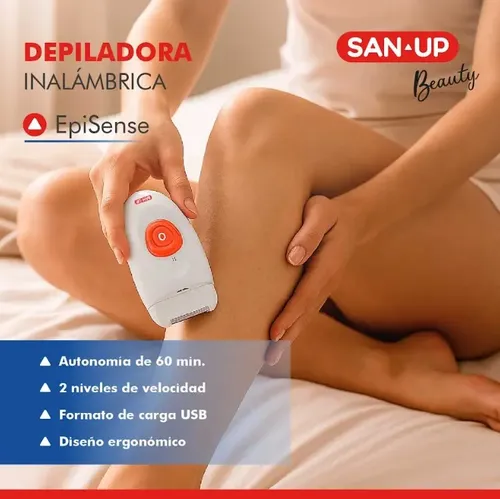 Depiladora San Up Inalámbrica Episense Color Blanco