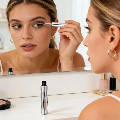 Máscara Con Una Varilla Metálica Accesorios De Maquillaje A