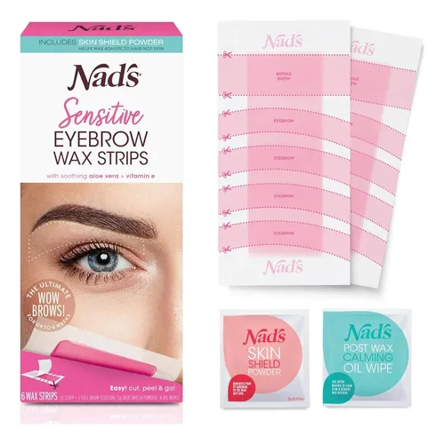 Cintas De Cera Para Cejas Nad’s – Kit Completo 6 Cintas