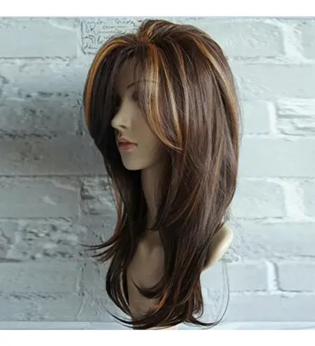 Pelucas Bob Con Flequillo Cosplay For Mujer Cabello Natural