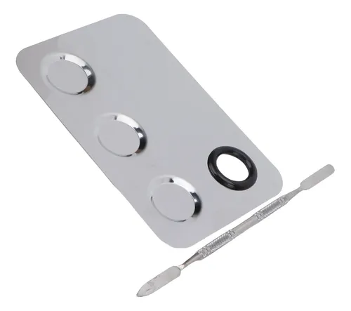 Placa Mezcladora Cosmética De Acero Inoxidable Para Maquilla