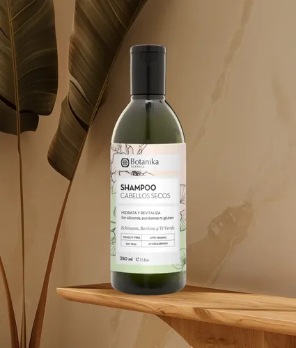 Shampoo Cabellos Secos Apto Vegano Botanika 350 Ml