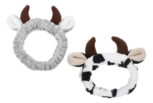 Diadema Con Cuernos, 2 Unidades, Pa Spa Headbands