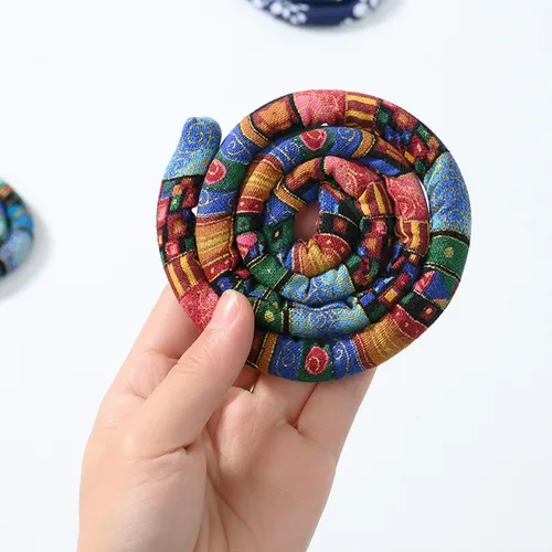 Hair Twist Bohemia Bendable Hair Scrunchies For Female Red
