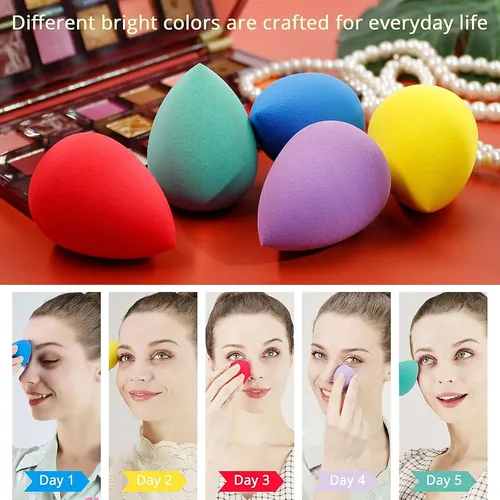 Juego De 20 Esponjas De Maquillaje Beauty, Esponjas Sin /