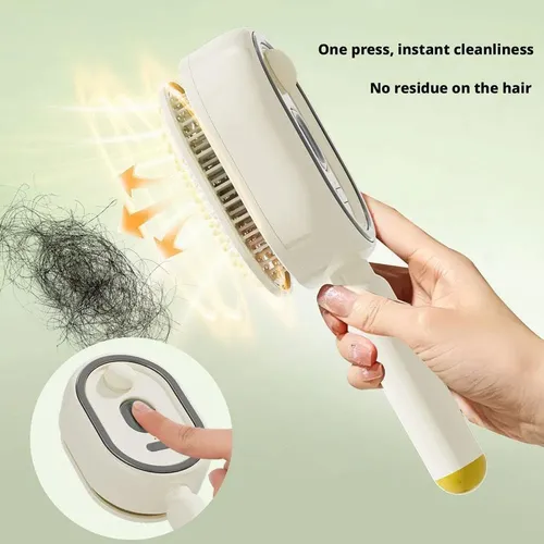Peine Eléctrico Masaje Aire Y Rociador Cabello Cuero